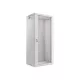 Lanberg WF01-6427-10S 19 27U SZÉL:600mm MÉLY:450mm MAG:1307mm lapraszerelt üvegajtós szürke fali rack szekrény