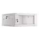 Lanberg WF01-6604-10S 19 4U SZÉL:600mm MÉLY:600mm MAG:290mm lapraszerelt üvegajtós szürke fali rack szekrény