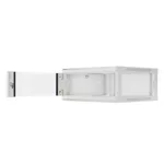 Lanberg WF01-6604-10S 19 4U SZÉL:600mm MÉLY:600mm MAG:290mm lapraszerelt üvegajtós szürke fali rack szekrény