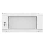Lanberg WF01-6604-10S 19 4U SZÉL:600mm MÉLY:600mm MAG:290mm lapraszerelt üvegajtós szürke fali rack szekrény