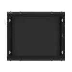 Lanberg WF01-6609-00B 19 9U SZÉL:600mm MÉLY:600mm MAG:512mm lapraszerelt fémajtós fekete fali rack szekrény