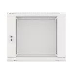 Lanberg WF01-6609-10S 19 9U SZÉL:600mm MÉLY:600mm MAG:512mm lapraszerelt üvegajtós szürke fali rack szekrény