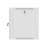 Lanberg WF01-6612-10S 19 12U SZÉL:600mm MÉLY:600mm MAG:640mm lapraszerelt üvegajtós szürke fali rack szekrény