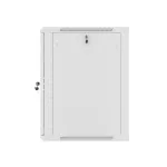 Lanberg WF01-6615-10S 19 15U SZÉL:600mm MÉLY:600mm MAG:774mm lapraszerelt üvegajtós szürke fali rack szekrény