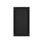 Lanberg WF01-6622-10B 19 22U SZÉL:600mm MÉLY:600mm MAG:1085mm lapraszerelt üvegajtós fekete fali rack szekrény