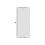Lanberg WF01-6627-10S 19 27U SZÉL:600mm MÉLY:600mm MAG:1307mm lapraszerelt üvegajtós szürke fali rack szekrény