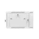 Lanberg WF02-6606-10S 19 6U SZÉL:600mm MÉLY:600mm MAG:374mm lapraszerelt üvegajtós szürke kétrészes fali rack szekrény