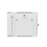 Lanberg WF02-6609-10S 19 9U SZÉL:600mm MÉLY:600mm MAG:507mm lapraszerelt üvegajtós szürke kétrészes fali rack szekrény