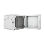 Lanberg WF02-6609-10S 19 9U SZÉL:600mm MÉLY:600mm MAG:507mm lapraszerelt üvegajtós szürke kétrészes fali rack szekrény