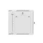 Lanberg WF02-6612-10S 19" 12U SZÉL:600mm MÉLY:600mm MAG:640mm lapraszerelt üvegajtós szürke kétrészes fali rack szekrény