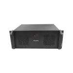 Lanberg WF03-5304-10B 19 4U SZÉL:540mm MÉLY:350mm MAG:281mm lapraszerelt üvegajtós fekete fali rack szekrény