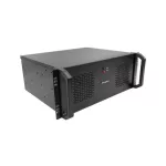 Lanberg WF03-5304-10B 19 4U SZÉL:540mm MÉLY:350mm MAG:281mm lapraszerelt üvegajtós fekete fali rack szekrény