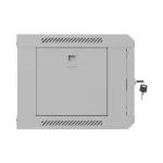 Lanberg WF03-5304-10S 19 4U SZÉL:540mm MÉLY:350mm MAG:281mm lapraszerelt üvegajtós szürke fali rack szekrény