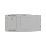 Lanberg WF03-5304-10S 19 4U SZÉL:540mm MÉLY:350mm MAG:281mm lapraszerelt üvegajtós szürke fali rack szekrény
