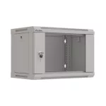 Lanberg WF03-5306-10S 19 6U SZÉL:540mm MÉLY:350mm MAG:370mm lapraszerelt üvegajtós szürke fali rack szekrény