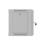 Lanberg WF03-5306-10S 19 6U SZÉL:540mm MÉLY:350mm MAG:370mm lapraszerelt üvegajtós szürke fali rack szekrény