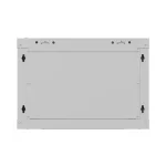 Lanberg WF03-5306-10S 19 6U SZÉL:540mm MÉLY:350mm MAG:370mm lapraszerelt üvegajtós szürke fali rack szekrény