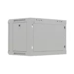 Lanberg WF03-5306-10S 19 6U SZÉL:540mm MÉLY:350mm MAG:370mm lapraszerelt üvegajtós szürke fali rack szekrény