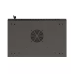 Lanberg WF03-5309-10B 19 9U SZÉL:540mm MÉLY:350mm MAG:500mm lapraszerelt üvegajtós fekete fali rack szekrény