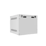 Lanberg WF10-2304-10S 10 4U SZÉL:280mm MÉLY:310mm MAG:247mm lapraszerelt üvegajtós szürke fali rack szekrény