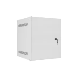   Lanberg WF10-2306-00S 10 6U SZÉL:280mm MÉLY:310mm MAG:336mm lapraszerelt fémajtós szürke fali rack szekrény