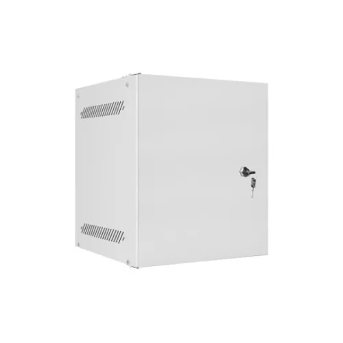 Lanberg WF10-2306-00S 10 6U SZÉL:280mm MÉLY:310mm MAG:336mm lapraszerelt fémajtós szürke fali rack szekrény