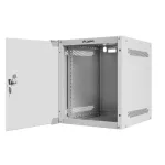 Lanberg WF10-2306-10S 10 6U SZÉL:280mm MÉLY:310mm MAG:336mm lapraszerelt üvegajtós szürke fali rack szekrény