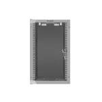 Lanberg WF10-2309-10S 10 9U SZÉL:280mm MÉLY:310mm MAG:469mm lapraszerelt üvegajtós szürke fali rack szekrény
