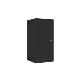   Lanberg WF10-2312-00B 10 12U SZÉL:280mm MÉLY:310mm MAG:603mm lapraszerelt fémajtós fekete fali rack szekrény