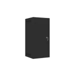Lanberg WF10-2312-00B 10 12U SZÉL:280mm MÉLY:310mm MAG:603mm lapraszerelt fémajtós fekete fali rack szekrény