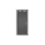 Lanberg WF10-2312-10S 10 12U SZÉL:280mm MÉLY:310mm MAG:603mm lapraszerelt üvegajtós szürke fali rack szekrény