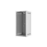 Lanberg WF10-2312-10S 10 12U SZÉL:280mm MÉLY:310mm MAG:603mm lapraszerelt üvegajtós szürke fali rack szekrény