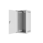 Lanberg WF10-2312-10S 10 12U SZÉL:280mm MÉLY:310mm MAG:603mm lapraszerelt üvegajtós szürke fali rack szekrény