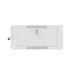 Lanberg WFFA-5604-10S 19 4U SZÉL:570mm MÉLY:600mm MAG:277mm lapraszerelt üvegajtós szürke fali rack szekrény