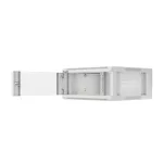 Lanberg WFFA-5604-10S 19 4U SZÉL:570mm MÉLY:600mm MAG:277mm lapraszerelt üvegajtós szürke fali rack szekrény