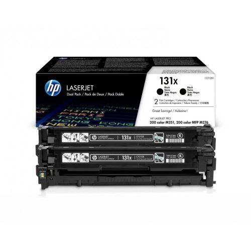 HP CF210XD Toner Black 2*2.400 oldal kapacitás No.131X