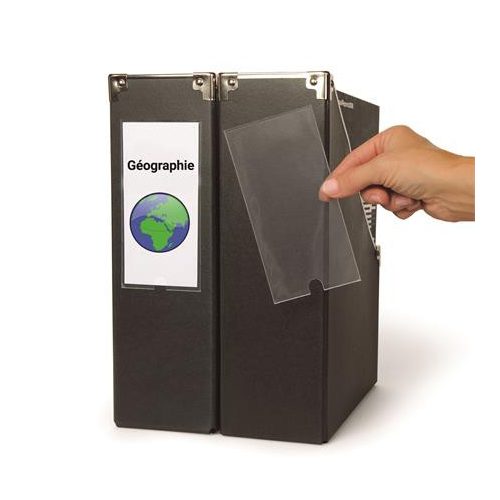 Címketartó zseb, 62x150 mm, öntapadó, DJOIS