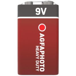   Elem, 9V, 1 db, féltartós (szén-cink), zsugor, AGFAPHOTO "Heavy Duty"
