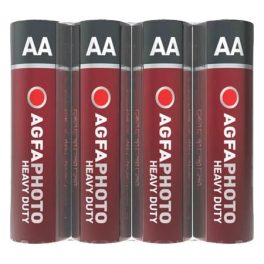   Elem, AA, 4 db, féltartós (szén-cink), zsugor, AGFAPHOTO "Heavy Duty"
