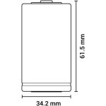 Elem, D góliát, 2 db, féltartós (szén-cink), zsugor, AGFAPHOTO "Heavy Duty"
