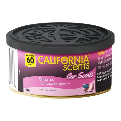 Autóillatosító konzerv, 42 g, CALIFORNIA SCENTS "Shasta Strawberry"