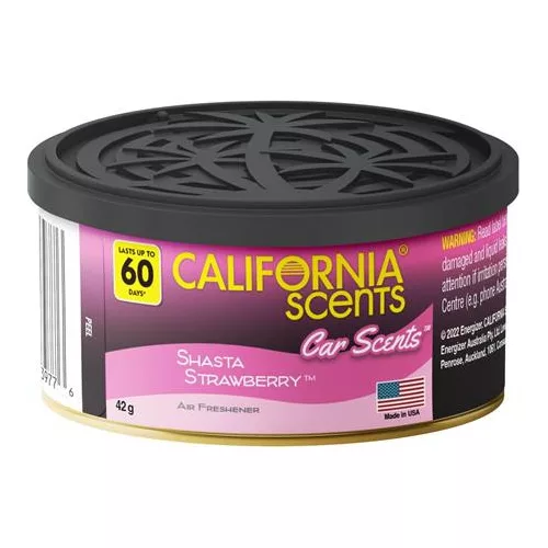Autóillatosító konzerv, 42 g, CALIFORNIA SCENTS "Shasta Strawberry"