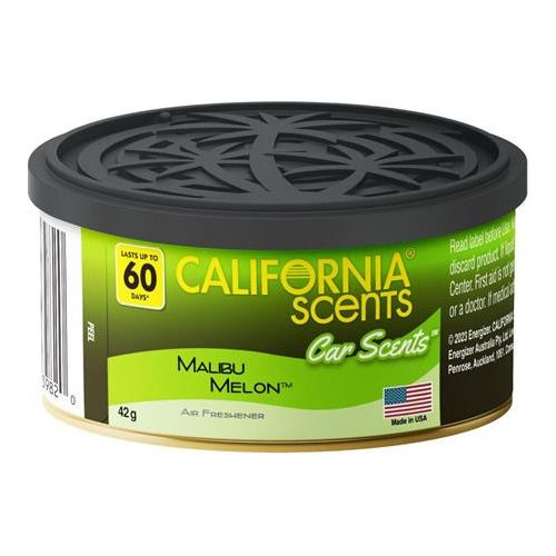 Autóillatosító konzerv, 42 g, CALIFORNIA SCENTS "Malibu Melon"