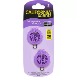   Autóillatosító, mini diffúzer, 2*3 ml, CALIFORNIA SCENTS "Monterey Vanilla"