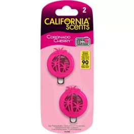   Autóillatosító, mini diffúzer, 2*3 ml, CALIFORNIA SCENTS "Coronado Cherry"