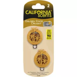   Autóillatosító, mini diffúzer, 2*3 ml, CALIFORNIA SCENTS "Golden State Delight"