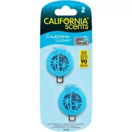   Autóillatosító, mini diffúzer, 2*3 ml, CALIFORNIA SCENTS "California Clean"
