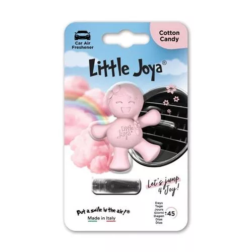 Autóillatosító, szellőzőrácsra, LITTLE JOYA "Cotton Candy", rózsaszín