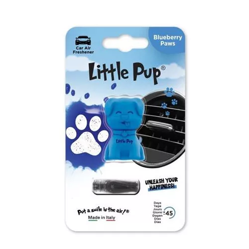 Autóillatosító, szellőzőrácsra, LITTLE PUP "Blueberry Paws", kék
