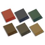 Spirálfüzet, A4, vonalas, 100 lap, keményfedeles, AMBAR "Kraft", vegyes színek